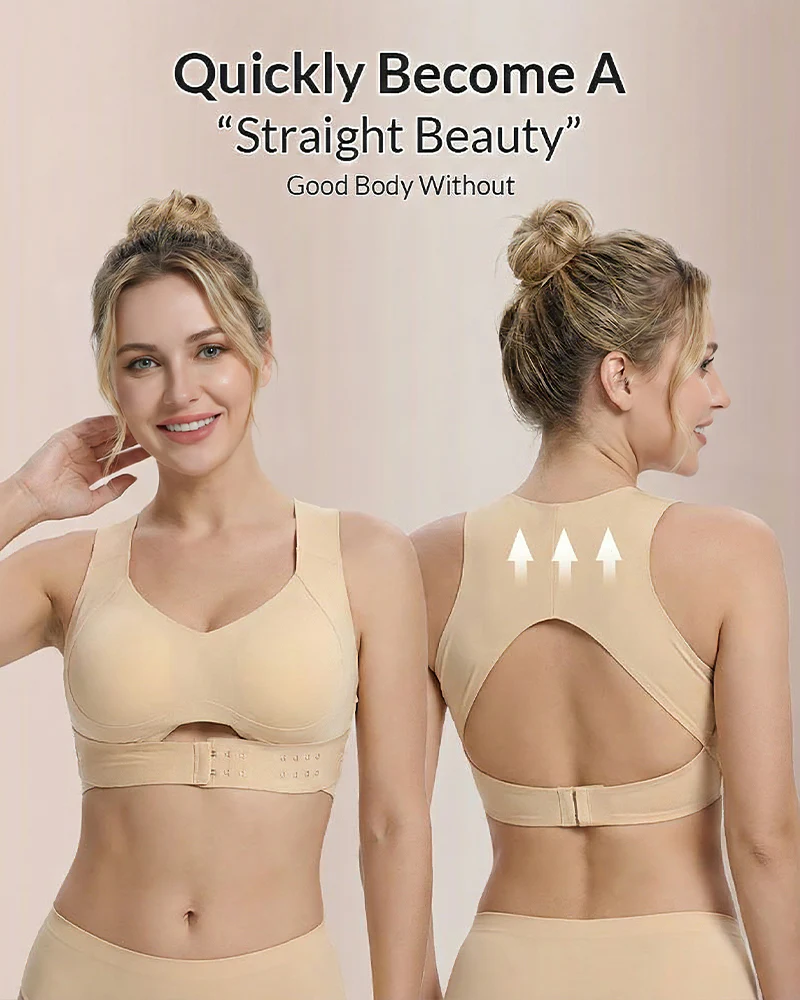 Final 3 Hours: 50%OFF!!!🔥  Front Closure Cross-Back Wireless Posture Bra